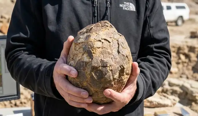 Los huevos con un tamaño parecido a un balón de fútbol tienen un peso promedio de 5 Kg. Foto: