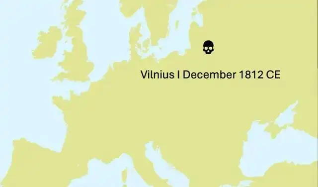 Ubicación y datación del sitio arqueológico en Vilnius, Lituania, donde se recolectaron las muestras del estudio. Foto: Current Biology