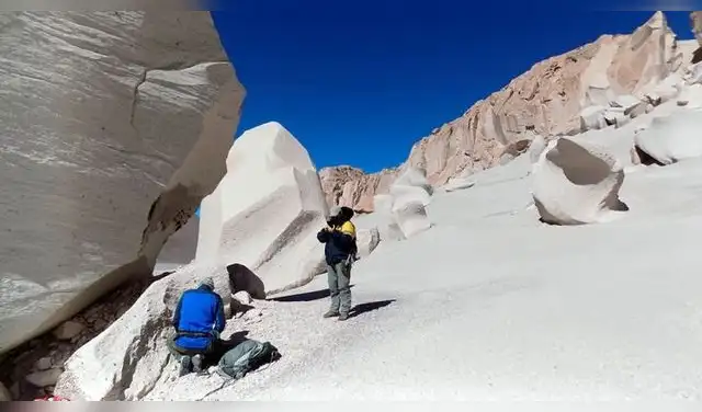 El volcán está ubicado a una altitud aproximada de 5.500 metros sobre el nivel del mar en la majestuosa Cordillera de los Andes Centrales. Foto: CONICET