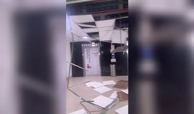 Caída parcial de techo en la UTP de Ica
