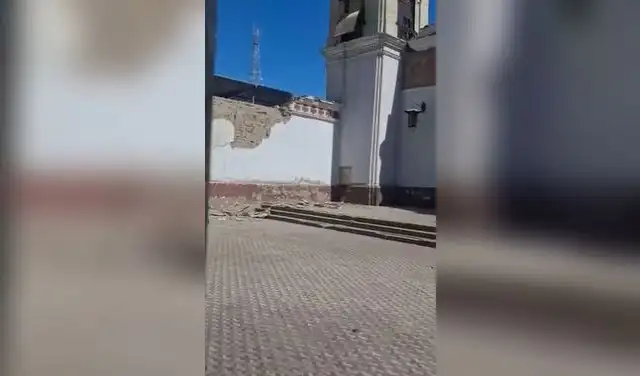 Daños en la Catedral de Ica