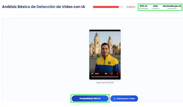 Análisis del material con TruthScan. Foto: TruthScan Análisis del material con TruthScan. Foto: TruthScan