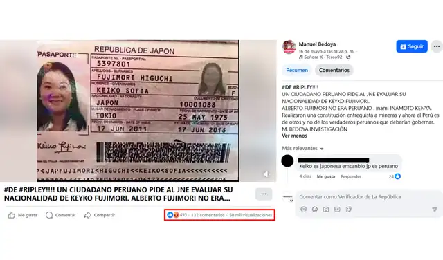 Publicación con más alcance en redes sociales Foto: Facebook
