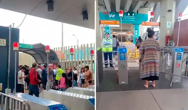 El cierre de las estaciones se viene aplicando en la Línea 1 del Metro de Lima