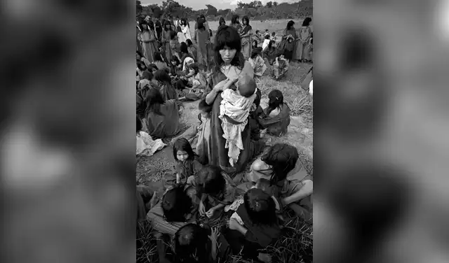 Mujer asháninka liberada de un campamento senderista en Cutivireni. Año: 1991. Foto: Alejandro Balaguer. Mujer asháninka liberada de un campamento senderista en Cutivireni. Año: 1991. Foto: Alejandro Balaguer.