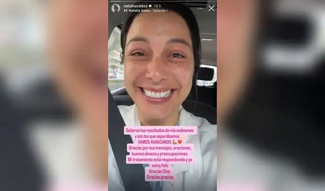 Historia de Natalia Salas. Foto: Instagram Historia de Natalia Salas. Foto: Instagram