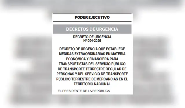 Decreto de urgencia