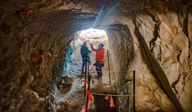 El antiguo túnel descubierto en Jerusalén. Foto: Yoli Schwartz / Autoridad de Antigüedades de Israel.