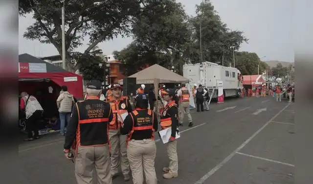 Carpas de auxilio instaladas por Indeci, Mindef y el Comando Conjunto de las Fuerzas Armadas. Carpas de auxilio instaladas por Indeci, Mindef y el Comando Conjunto de las Fuerzas Armadas.