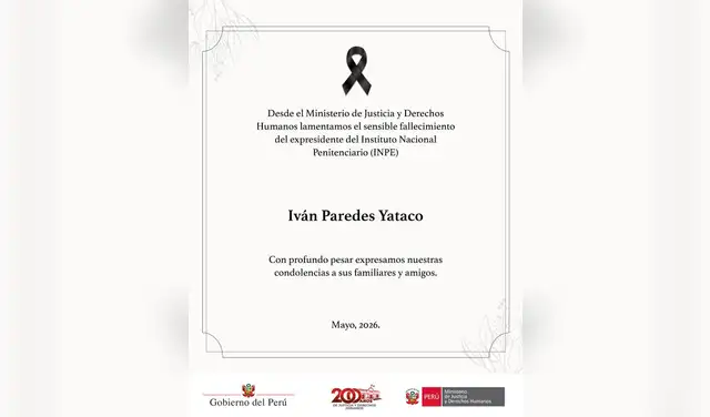 Confirman el fallecimiento del abogado Iván Paredes Yataco. Foto: difusión Confirman el fallecimiento del abogado Iván Paredes Yataco. Foto: difusión