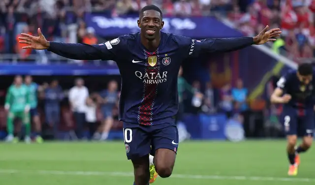 Dembélé marcó de penal el 1-1 parcial. Dembélé marcó de penal el 1-1 parcial.