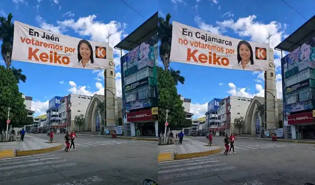 Supuestos carteles de apoyo y rechazo a Keiko Fujimori en Jaén son falsos imágenes fueron generados con IA Supuestos carteles de apoyo y rechazo a Keiko Fujimori en Jaén son falsos imágenes fueron generados con IA