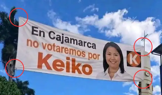 Supuestos carteles de apoyo y rechazo a Keiko Fujimori en Jaén son falsos imágenes fueron generados con IA Supuestos carteles de apoyo y rechazo a Keiko Fujimori en Jaén son falsos imágenes fueron generados con IA