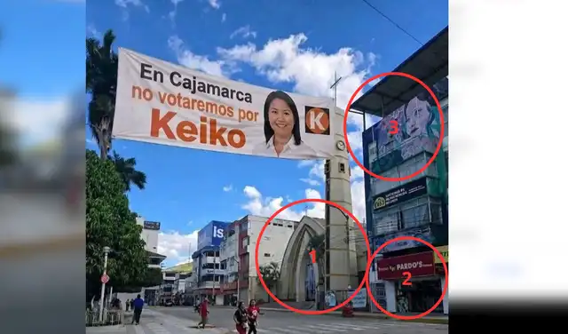 La pieza viral presenta los mismos tres elementos visibles que la captura de Google Maps tomada en 2024. La pieza viral presenta los mismos tres elementos visibles que la captura de Google Maps tomada en 2024.