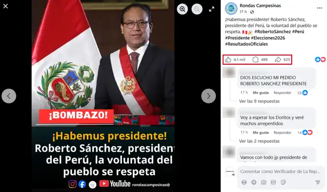 Una de las publicaciones con más alcance en redes sociales. Foto: Facebook