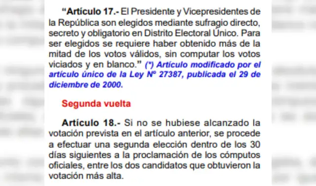 Artículo 17 y 18 de la Ley Orgánica de Elecciones Artículo 17 y 18 de la Ley Orgánica de Elecciones