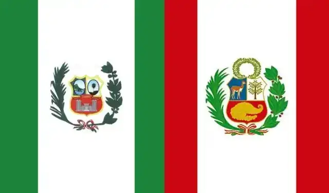 Las banderas de Alto Paraguay y la del Perú. Foto: composición LR/Behance