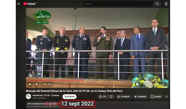 Video extenso de las declaraciones de Gómez de la Torre. Foto: YouTube Video extenso de las declaraciones de Gómez de la Torre. Foto: YouTube