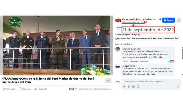 Video original data del 2022. Foto: Facebook Video original data del 2022. Foto: Facebook