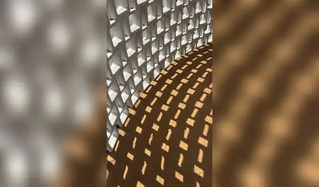 Diseñaron ladrillos de fachada que crean tramas geométricas, ideales para dejar pasar la luz justa y mantener los ambientes resguardados. Foto: Máximo Tettamanzi