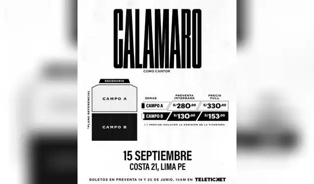 Entradas para el concierto de Calamaro en Lima. Entradas para el concierto de Calamaro en Lima.