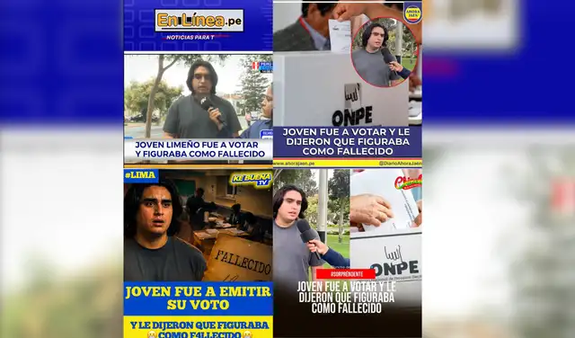 Joven elector no fue registrado como fallecido ni se le impidió votar en Surco Joven elector no fue registrado como fallecido ni se le impidió votar en Surco