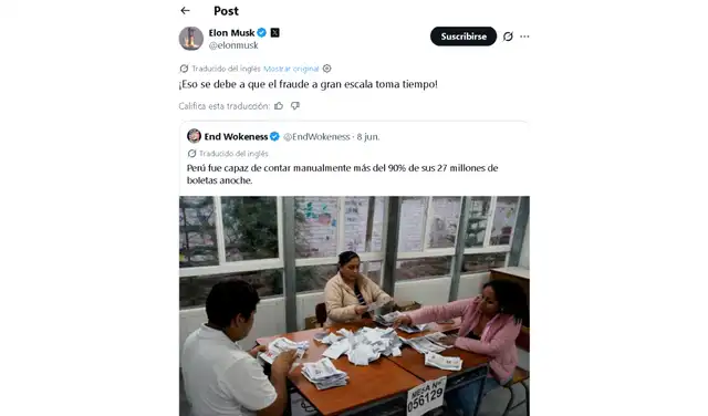 Comentario de Elon Musk Comentario de Elon Musk