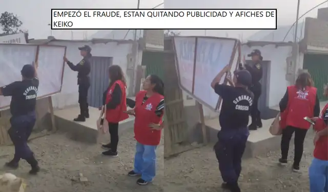Capturas de pantalla del video viralizado. Foto: Facebook Capturas de pantalla del video viralizado. Foto: Facebook