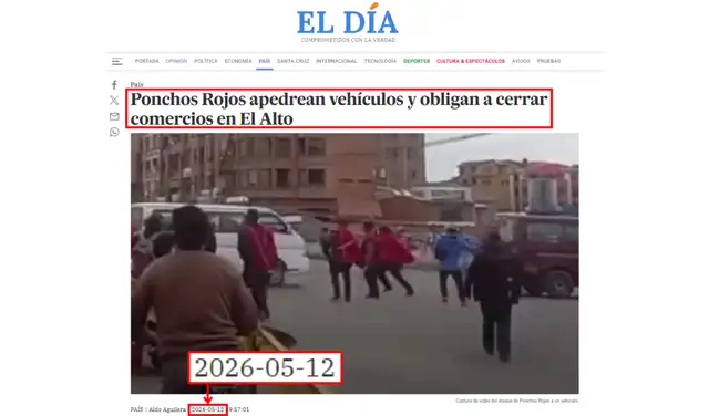 Noticia 1. Foto: El Día Noticia 1. Foto: El Día