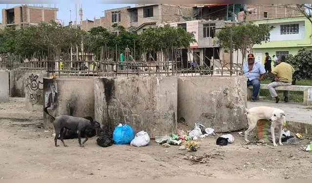 Obras de saneamiento abandonada en el Pueblo Joven San Antonio Obras de saneamiento abandonada en el Pueblo Joven San Antonio