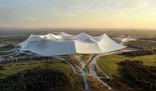 El estadio cumplirá íntegramente con la normativa de la FIFA y tendrá capacidad para albergar la final de la Copa Mundial de la FIFA 2030. Foto: Populous