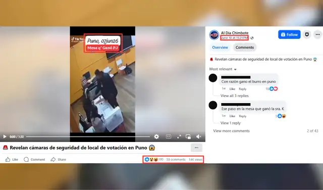 Una de las publicaciones con más alcance en redes sociales. Foto: Facebook Una de las publicaciones con más alcance en redes sociales. Foto: Facebook