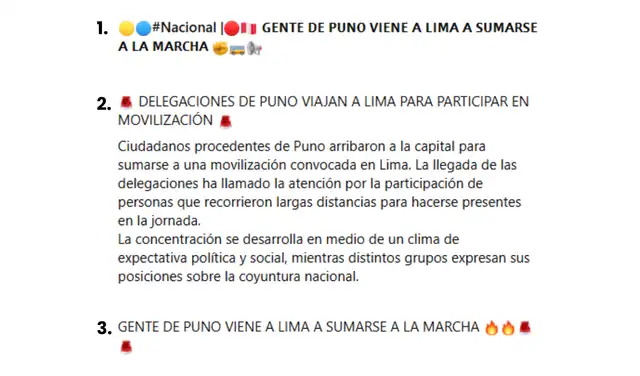 Falsa narrativa difundida con los videos. Capturas: Redes sociales