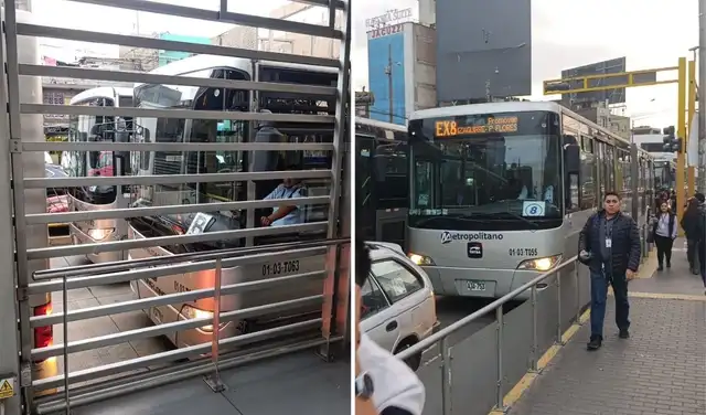 El tráfico del Metropolitano llegaba hasta las estaciones de la UNI, pasajeros reportaron varias unidades varadas.