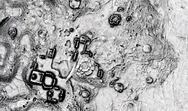 Los investigadores realizaron un escaneo aéreo para identificar las estructuras mayas. Foto: INAH Los investigadores realizaron un escaneo aéreo para identificar las estructuras mayas. Foto: INAH