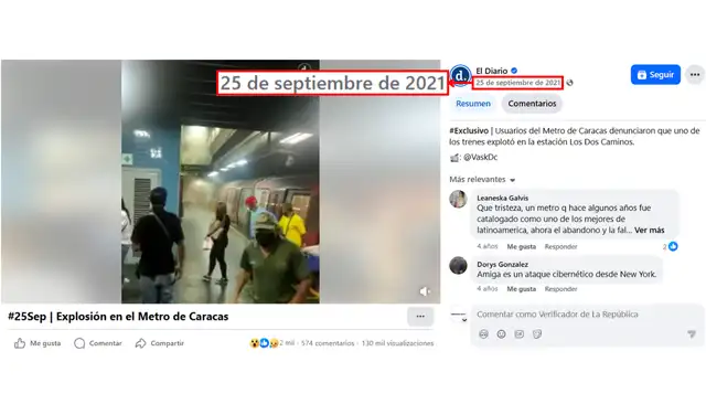 Noticia presentada por El Diario. Foto: El Diario - Facebook