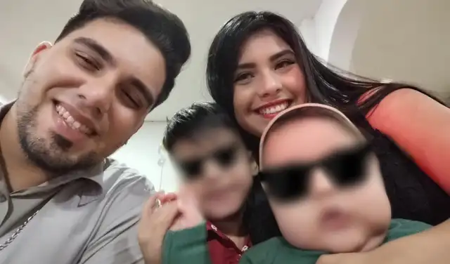 Peruana Jenifer Mozombite junto a su familia en La Guaira