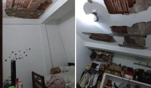 Así terminó la infraestructura de la vivienda donde vive Jenifer Mozombite y su familia