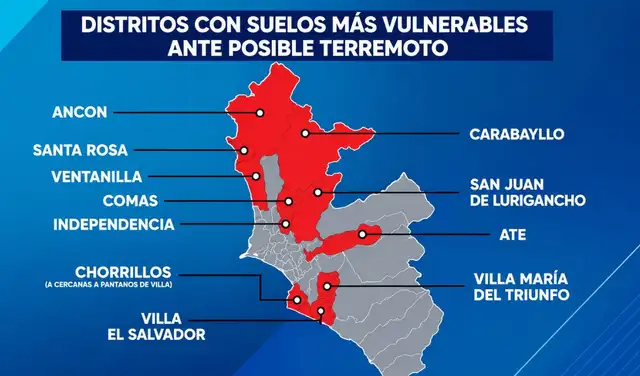 Lugares en Lima en peligro latente ante un sismo debido a la consistencia de su suelo. Foto: Canal N Lugares en Lima en peligro latente ante un sismo debido a la consistencia de su suelo. Foto: Canal N