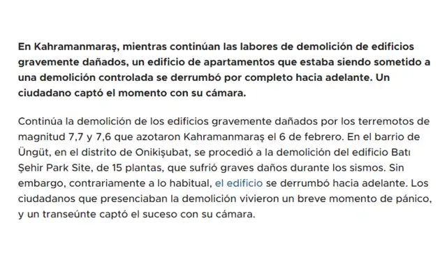 Nota de Hürriyet traducida al español (1 de octubre de 2023) - parte 2. Foto: Hürriyet