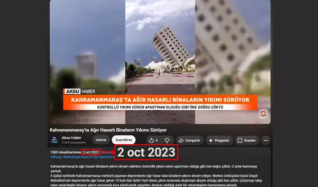 Video publicado por Aksu Haber en YouTube (2 de octubre de 2023). Foto: Aksa Haber