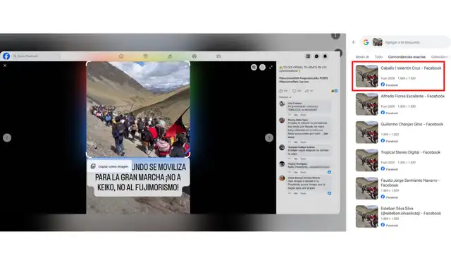 Búsqueda inversa con Google Lens. Foto: Google Lens Búsqueda inversa con Google Lens. Foto: Google Lens