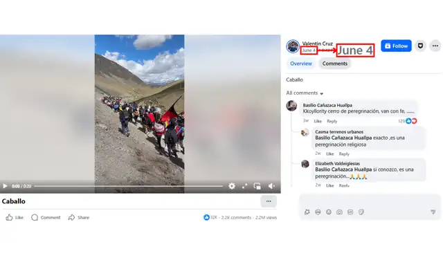Video original fue publicado el 4 de junio de 2026. Foto: Facebook Video original fue publicado el 4 de junio de 2026. Foto: Facebook