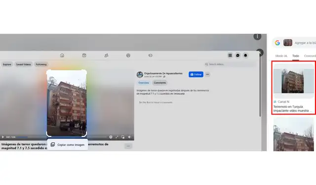 Búsqueda inversa con Google Lens permitió encontrar nota de Canal N en 2023. Foto: Facebook Búsqueda inversa con Google Lens permitió encontrar nota de Canal N en 2023. Foto: Facebook