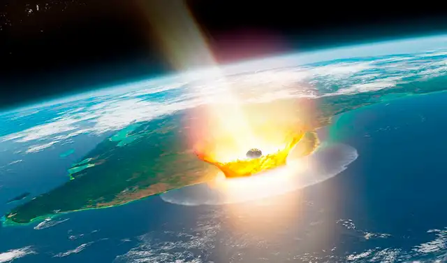 El impacto del meteorito desencadenó un cambio climático global y provocó una extinción masiva del 75 % de la vida en la Tierra. Foto: IStock El impacto del meteorito desencadenó un cambio climático global y provocó una extinción masiva del 75 % de la vida en la Tierra. Foto: IStock
