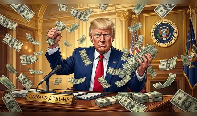 Trump ha convertido la Casa Blanca en el mejor negocio de su vida. Foto: IA  