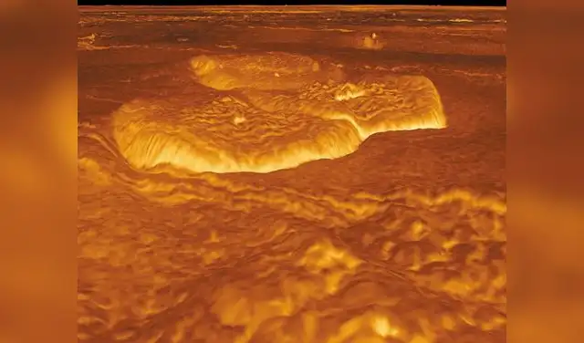 Vista 3D de domos volcánicos en Venus (Alpha Regio) creados por lava viscosa. Foto NASA/JPL/Caltech Vista 3D de domos volcánicos en Venus (Alpha Regio) creados por lava viscosa. Foto NASA/JPL/Caltech