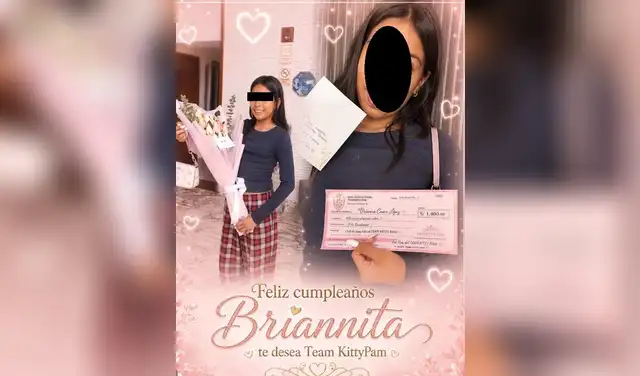 Club de fans de Pamela López sorprendió a la menor. Foto: Instagram. Club de fans de Pamela López sorprendió a la menor. Foto: Instagram.