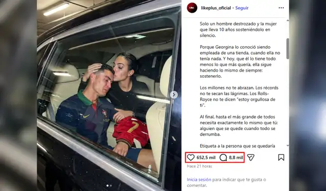 Uno de los posts con más alcance. Foto: Instagram Uno de los posts con más alcance. Foto: Instagram