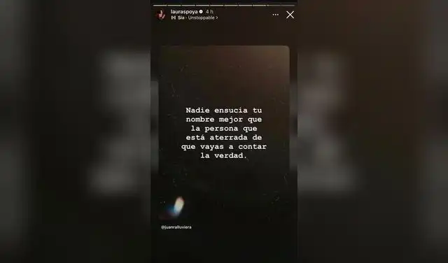 Historia de Laura Spoya en Instagram Historia de Laura Spoya en Instagram